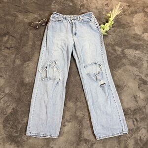 Wild Fable Light Blue Ripped Boyfriend Jeans Sz 10
